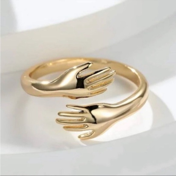 Anthropologie Jewelry - Hug Me Gold Adjustable Ring